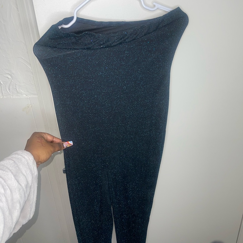 Vintage spandex jumpsuit 90s themed wide leg bottoms